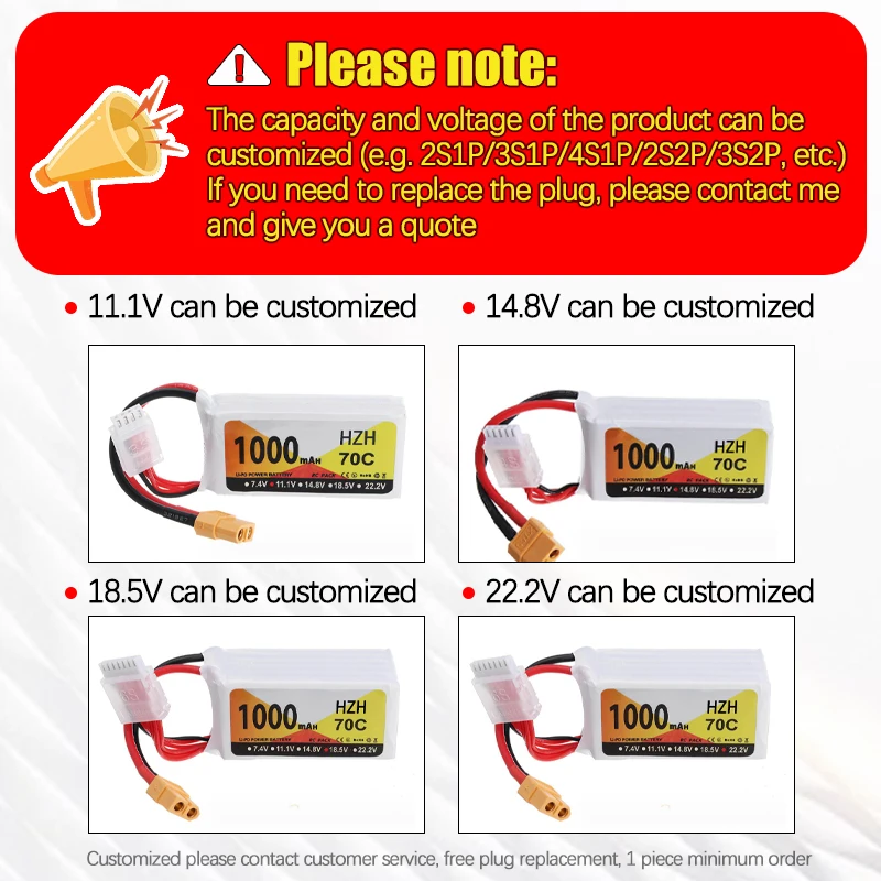 High Rate Battery 2200mAh 11.1V 8C Drone Quadcopter air Wing Aircraft Multi-rotor Remote Control Boat Cell