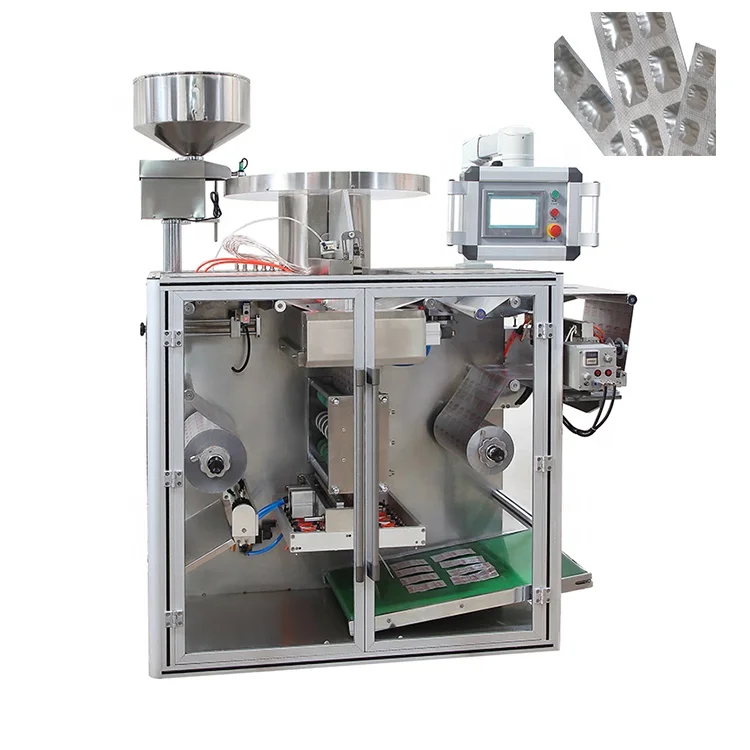 Automatic Double Aluminum Foil Pill Tablet Strip Packing Machine