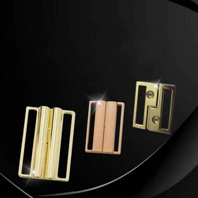 Hot sale  Bra Clasp Alloy Front Closure Electroplating Snap Buckle for Underwear Swimsuit Bikini Sports bra