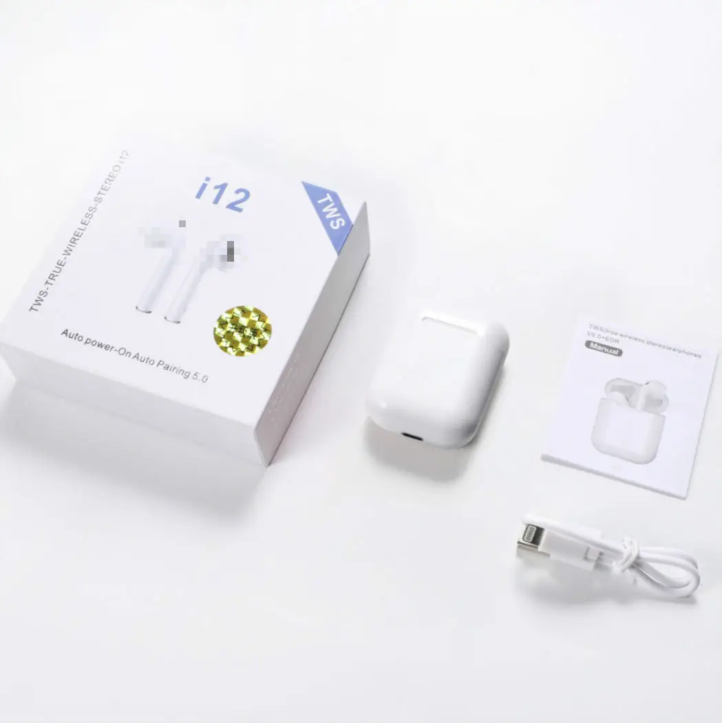 
i12 tws wireless headset 5.0 touch sports wireless binaural I9S i11 i12 headset 