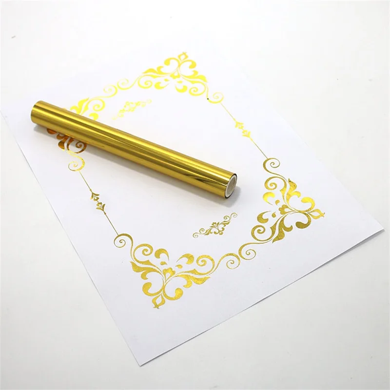 China Wholesale Customized Colored Heat Transfer Mirror Foil Roll Stamping PS PVC Plastic Featuring Gold Aluminum From Industry