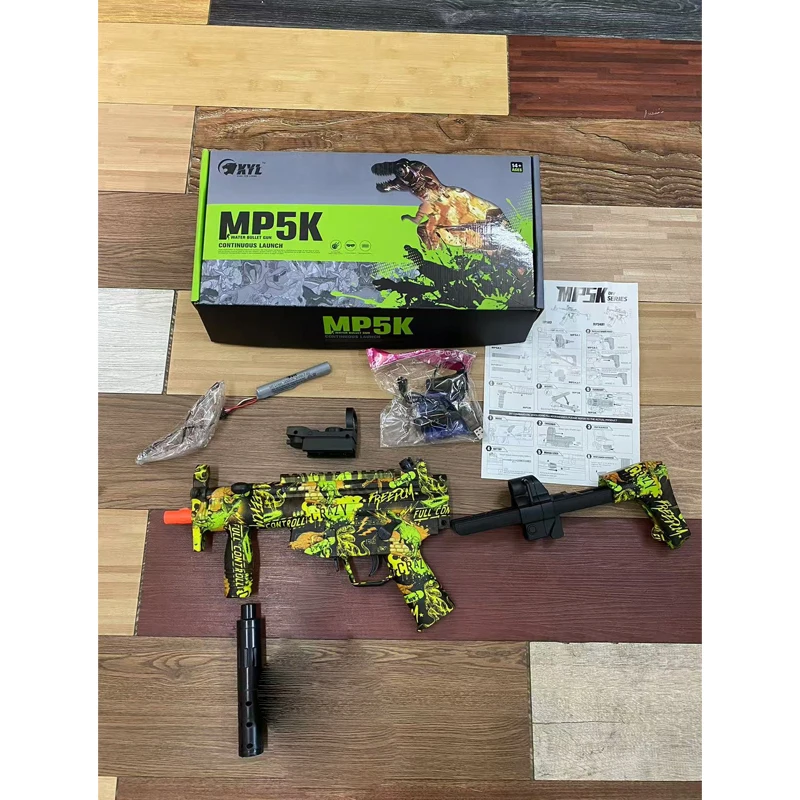 Electric MP5K gel splatter blaster toy gun outdoor shooting game splat blaster MP5 guns for Christmas gift