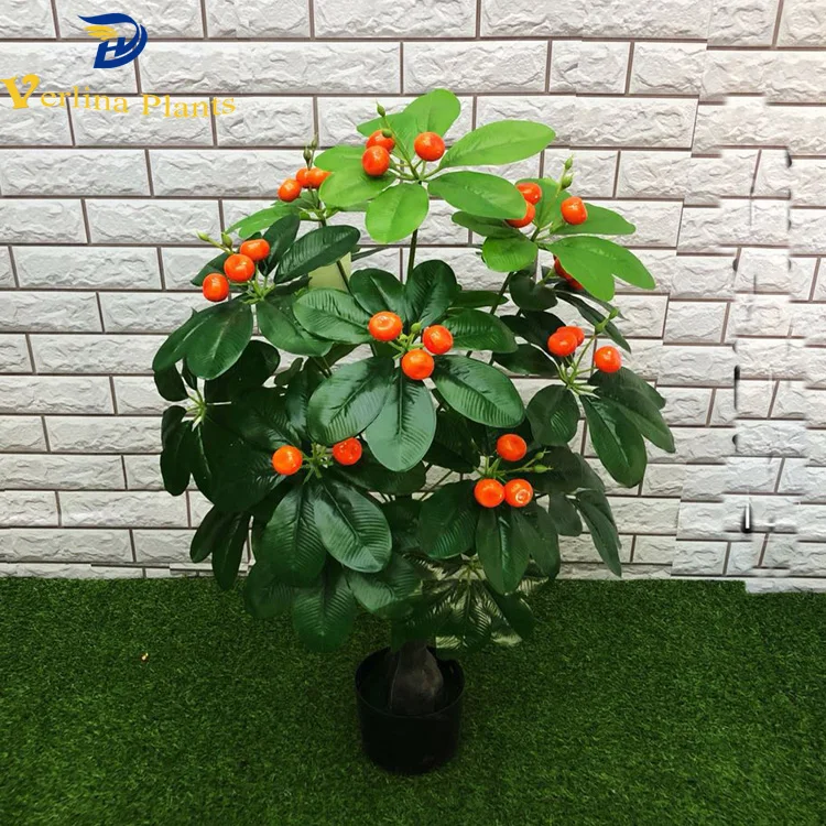 Room evergreen fruit pants decorative artificial potted artificial orange tree