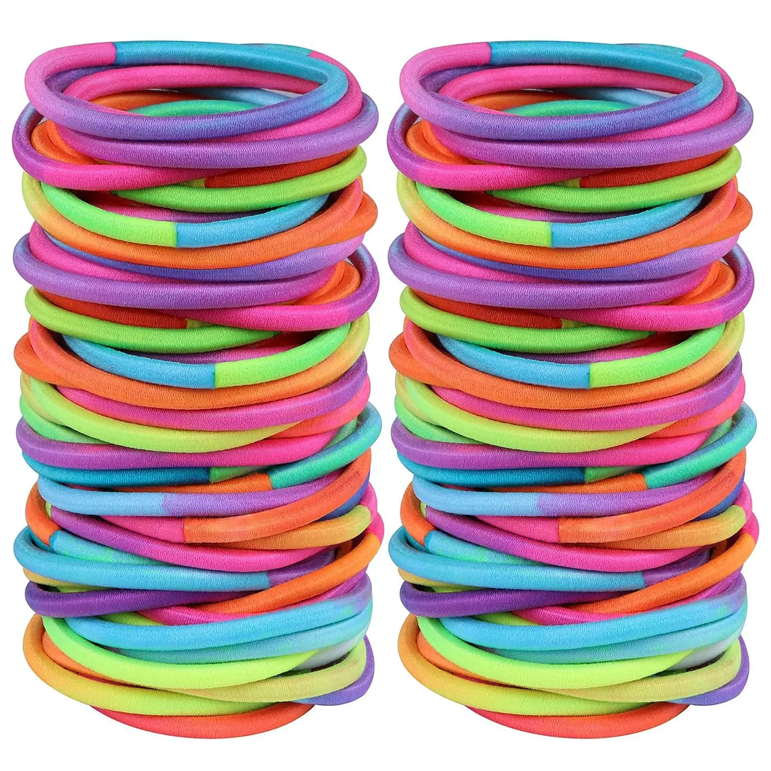 SongMay Custom no-metal colorful ropes ponytail holders rubber elastics hair ties for women kids wholesale