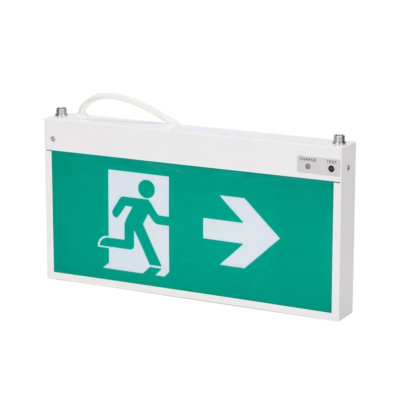 ZhuiMing Maintained EXIT Emergency Exit Indicator Floor Escape Exit Evacuation Indicator Sign LED Emergency  light