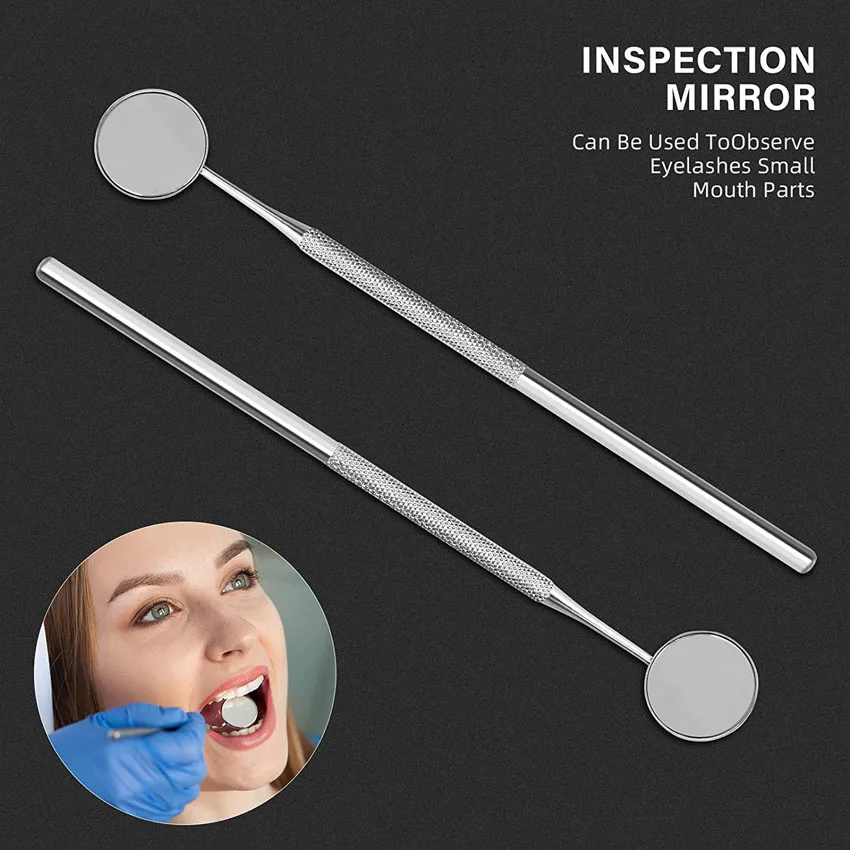 Drop shipping Hot Sell Stainless Steel Dental Instruments Long Dentist Mouth Mirror
