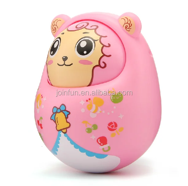 Custom roly-poly toys vinyl figure,Plastic roly poly doll figure, Custom plastic tumbler toys