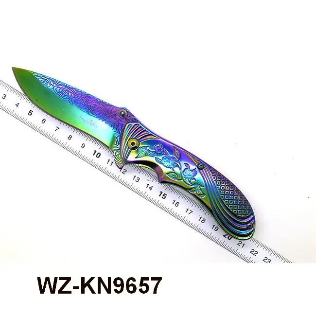 stainless steel material type camping survival utility folding pocket cutter knife foam