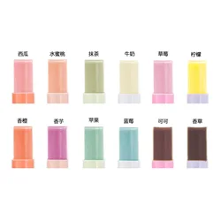shimmery lip balm  12-color silver ring lip balm  best selling lip balm