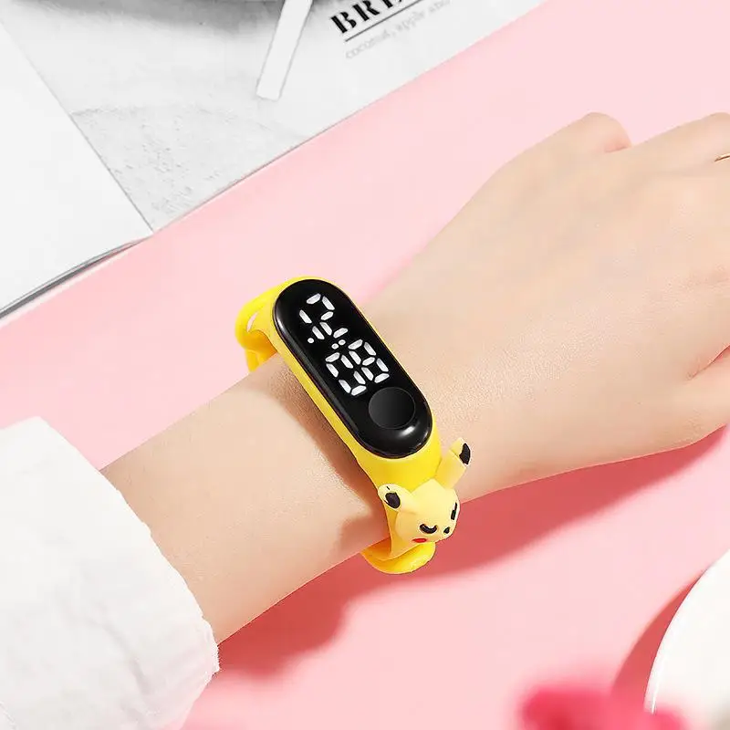 Watch Outdoor 30M Waterproof Silicone Band Popular Kids Cartoon Watch for Children Students LED Digital LED Digital Watch