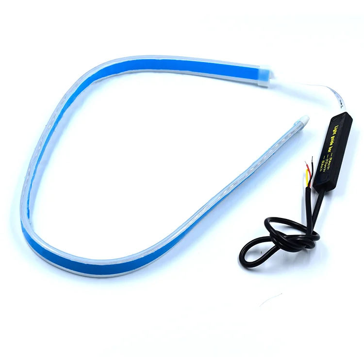 Car Flowing Waterproof Led Strip Light 30cm 45cm 60cm drl led daytime running light Turn Signal