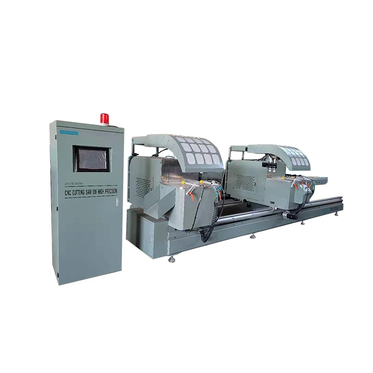 Автоматическая подача алюминия CNC двойная головка Точная режущая пила