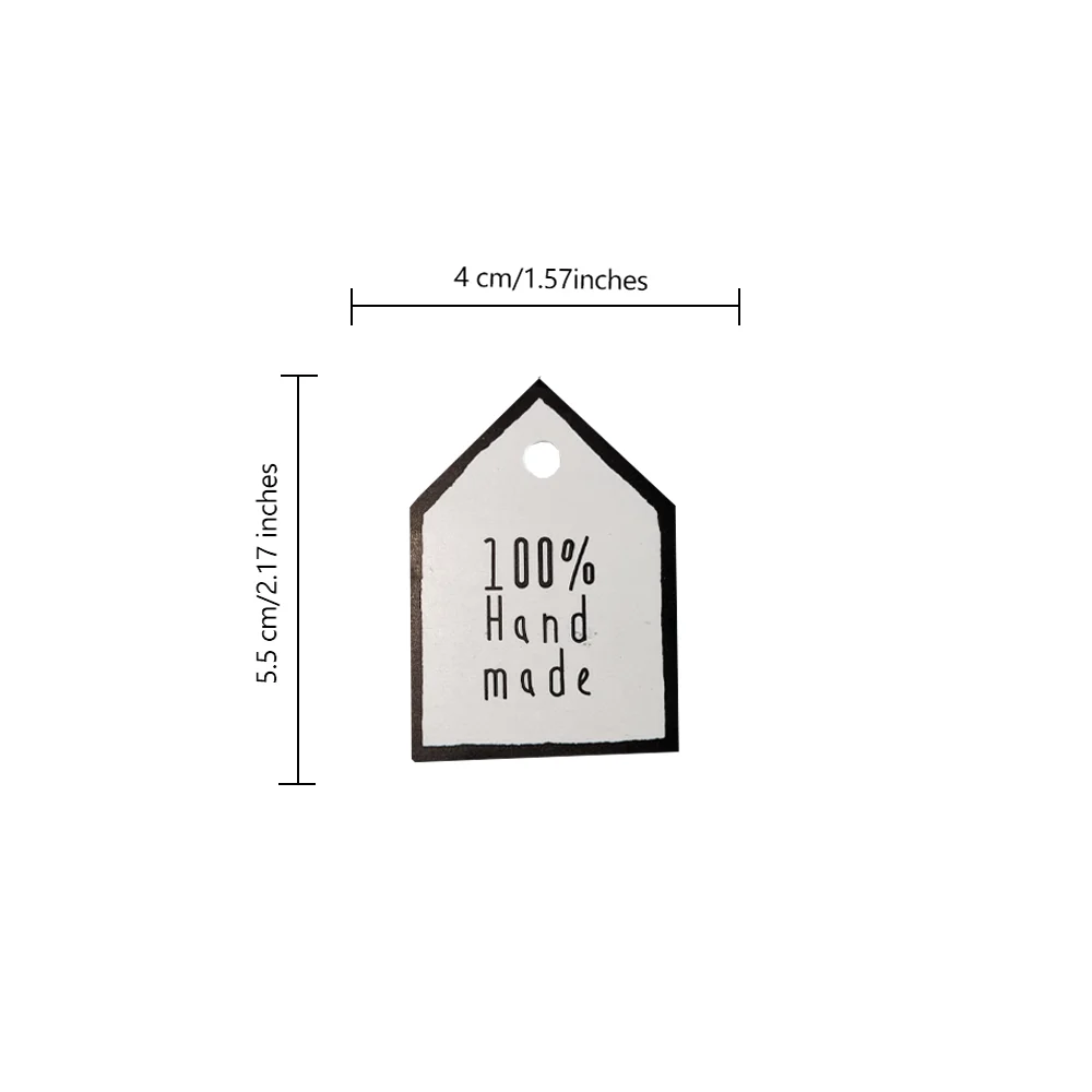 Wholesale Low Price Label Handmade House Shape Hang Tag For DYI Gift Card