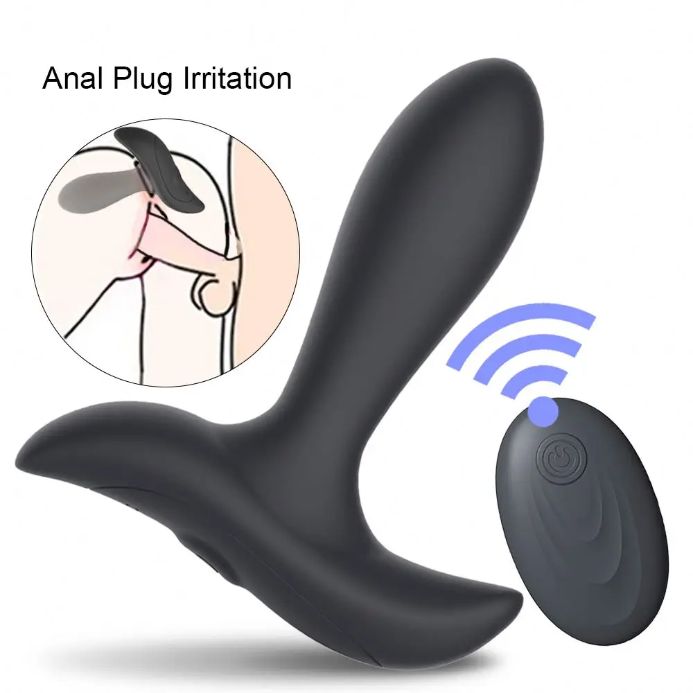 Male Expand Anal Plugs Prostate Massager Vibrator For Men Remote Control Butt Plug Vibrator