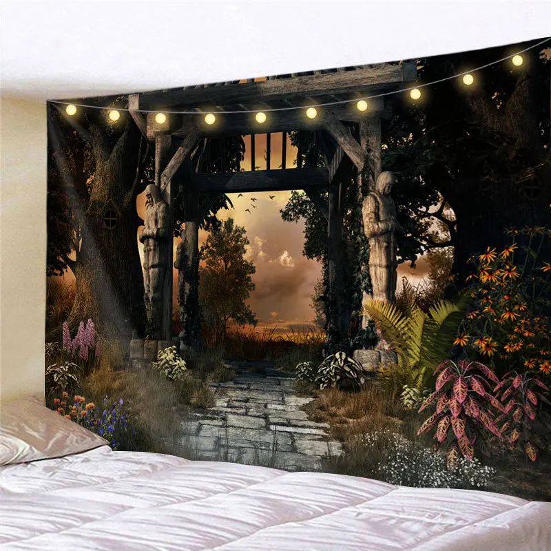 Настенный Гобелен на заказ с принтом Amazon для домашнего декора, полиэфирные пасхальные одеяла, декоративное одеяло, Настенный Ковер