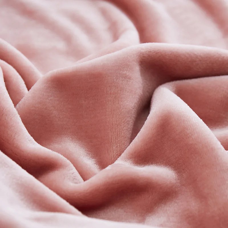 Ready To Ship Custom Logo Cheap Coral Fleece Blanket of Winter In Bulk