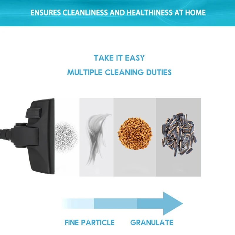 Factory Manufacture Various 700W High Efficiency Motor 22Kpa Powerful Suction Multi Cyclone Bagless Canister Vacuum Cleaner