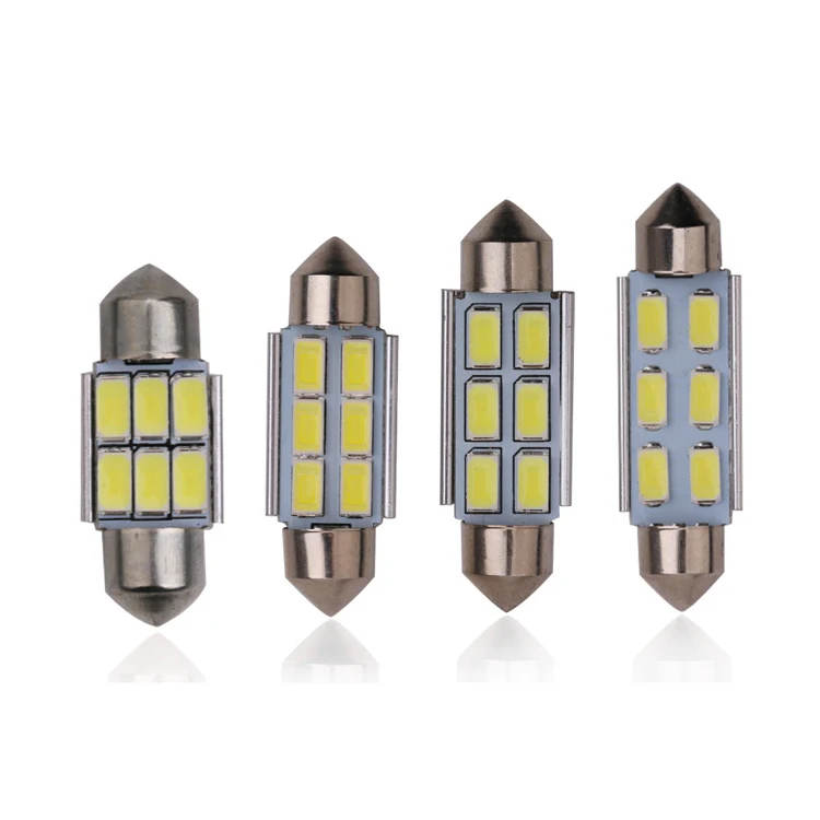 Festoon CANBUS 31mm 36mm 39mm 41mm C5W Led ERROR FREE 5630 5730 6 LED Smd Interior Reading White Festoon Bulbs Dome Lamps