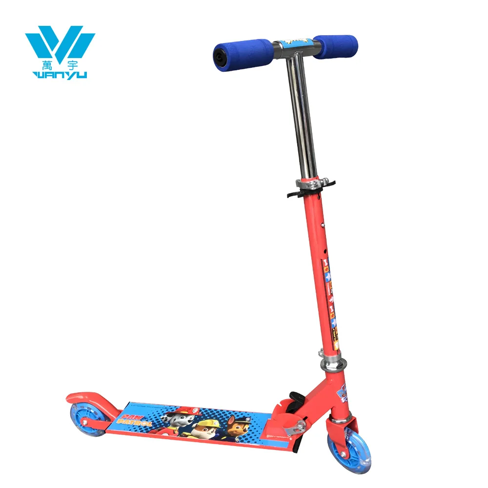 new design customizable high quality 95mm PU wheels kids toy scooter