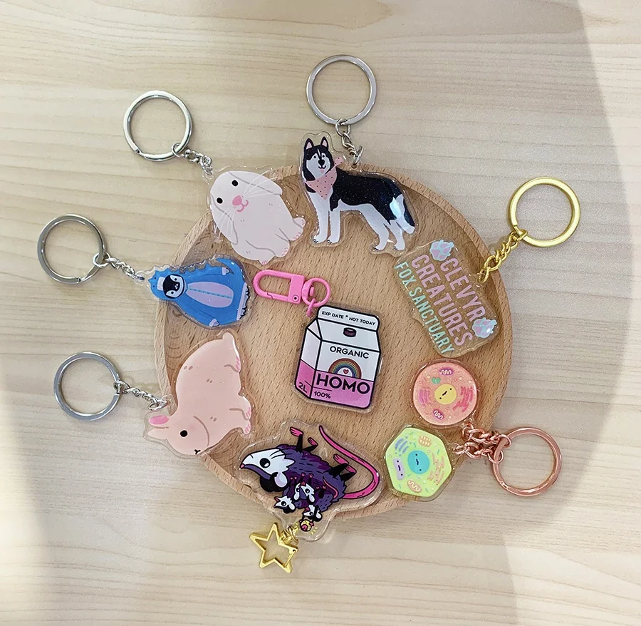 Product Promotion Trademark Key Loss Prevention Key Holder Lanyard Bottle Opener Custom Keychain Anime Keychain