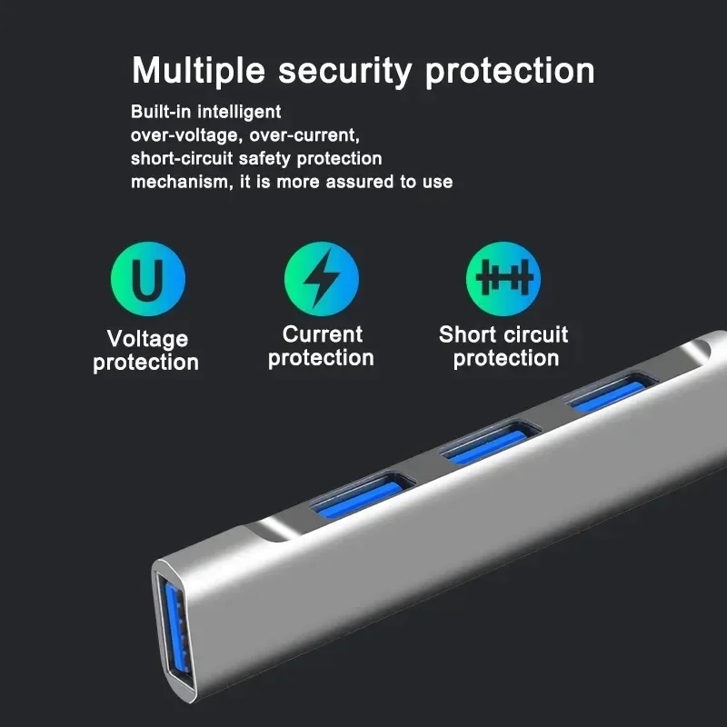 4 порта USB концентратор 5 Гбит/с док-станция преобразователь в 1 3 0 для ноутбуков мобильных жестких дисков