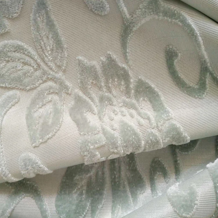 
new design hot sale jacquard silk velvet fabric for upholstery 