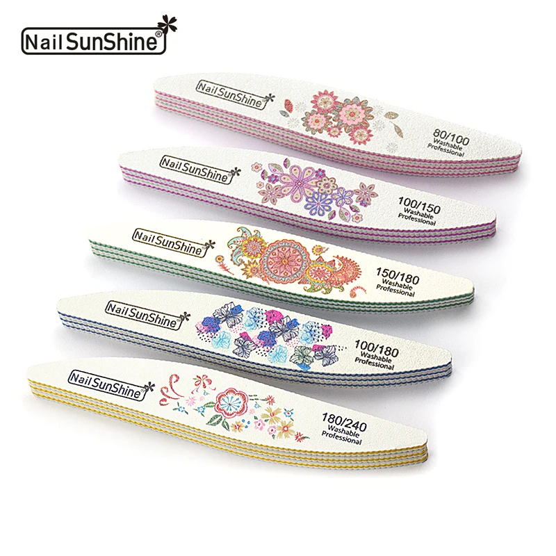 Washable Korea Japanese Quality Professional Custom Private Special 2- sided Emery Board Sanding Nail Files