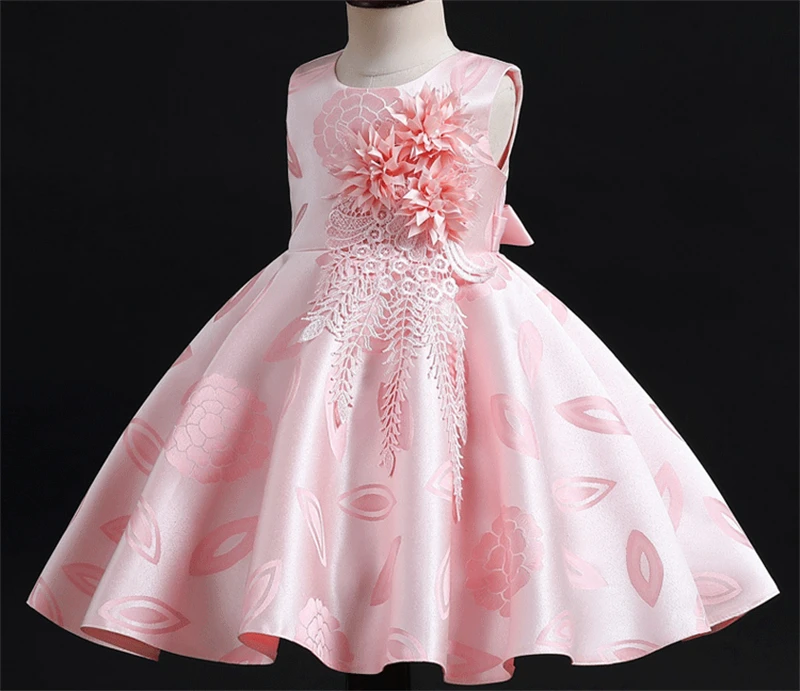 High Quality Kids Performance Host Runway Show Stage Dress Princess Short Puffy Dresses Flower Girls Party Evening Dresses