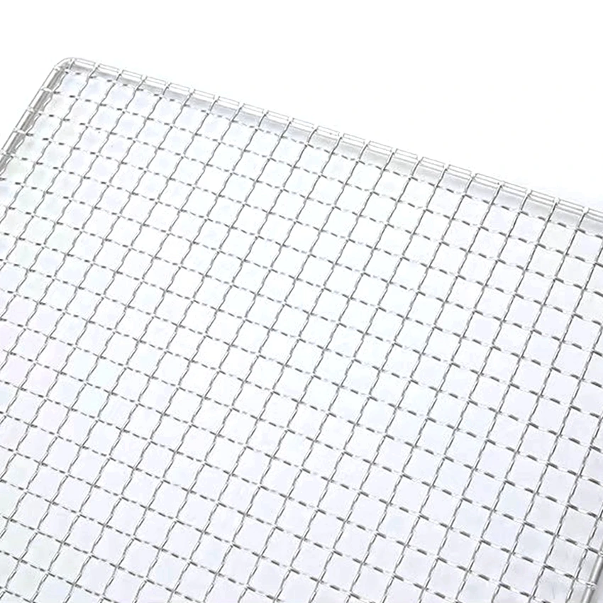 Portable Stainless Steel Fine Barbecue Grill Mesh Net Commonly Used For Outdoor BBQ
