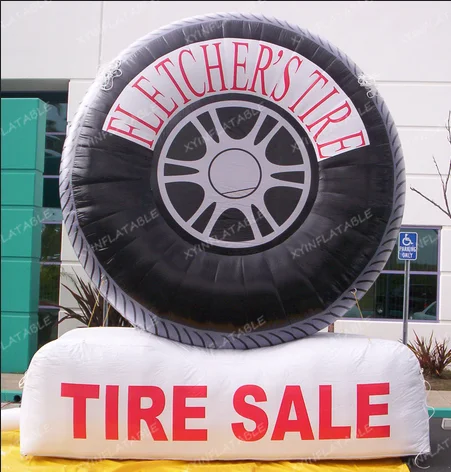 Hot sale giant inflatable tire,inflatable tire display, inflatable tire man for advertising