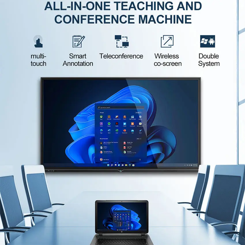 32 Inch Smartboards Electronic 2k/4k Display Classroom Teaching Panel 20 Points Multitouch Smart Interactive Board