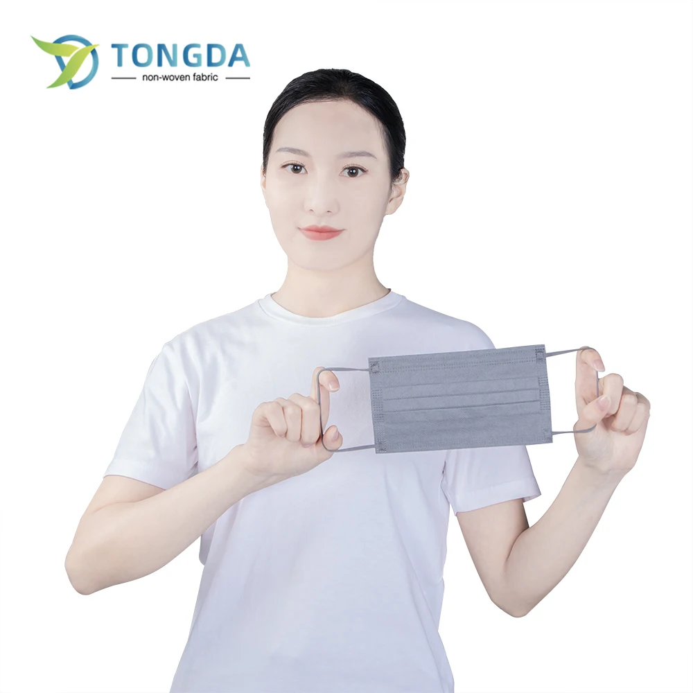 disposable spun lace non woven pink 3 ply surgeon face mask surgical medical mask