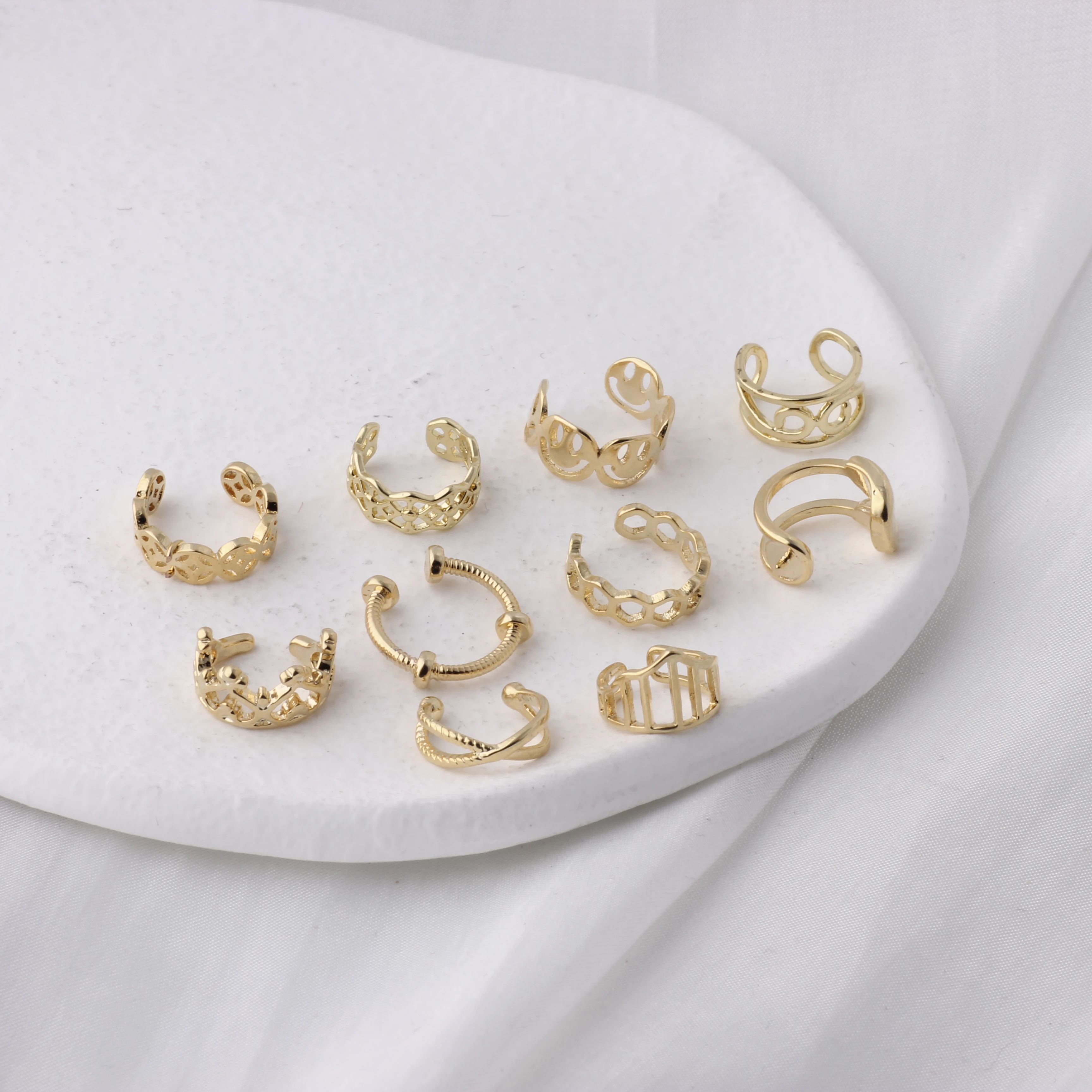 Vintage Ear Cuff Clip Earring Without Piercing Gold Color Geometry Ear cuff  Women Party No Ear Piercing JewelryJewelry