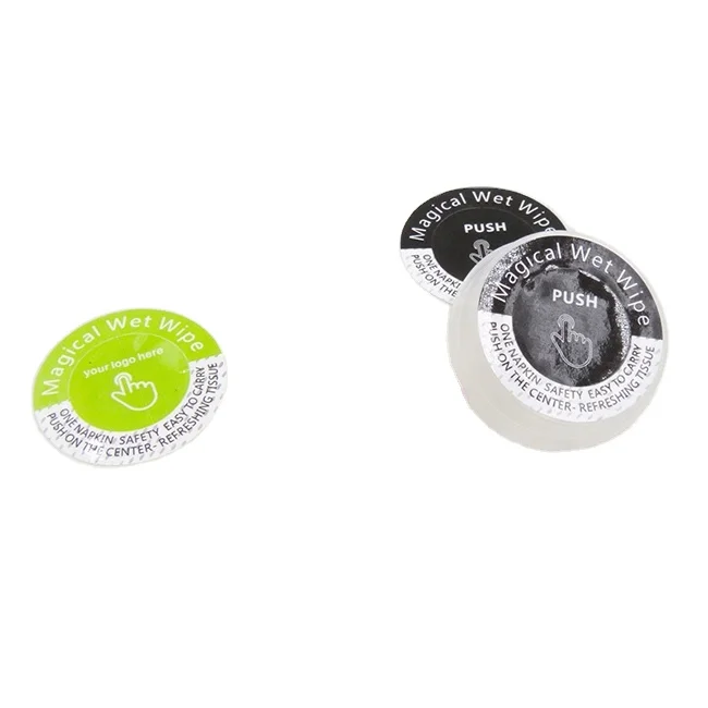 Portable Press wet wipes Disposable Magic Push Clean Compressed Wipes