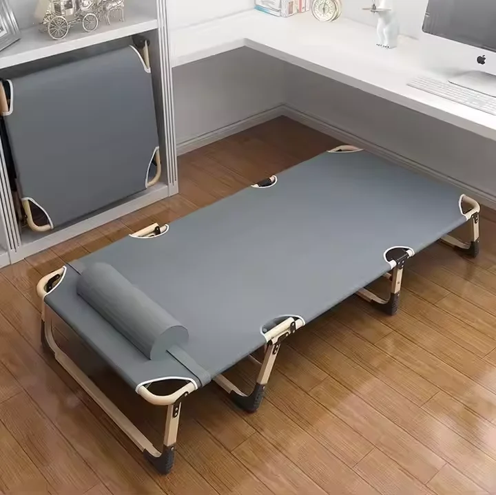 Stainless Steel Adults Customize Single Double Outdoor Beach Portable Folding Camping Cot Sleeping Bed for hiking