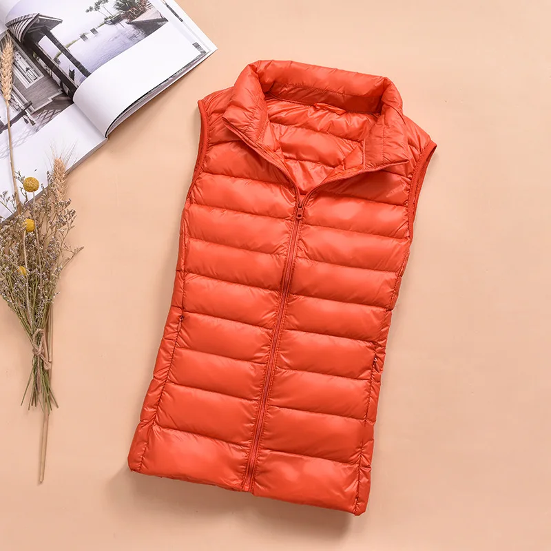 
OEM Custom Fashion Winter Vest Sleeveless Jacket For Women 