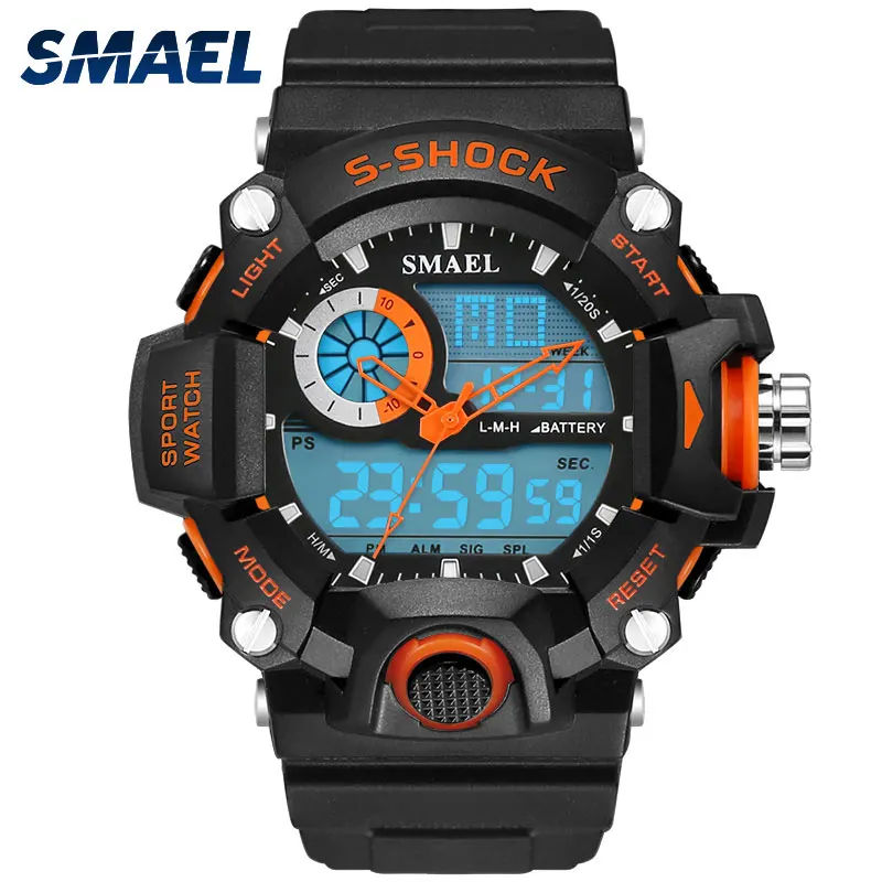 
SMAEL Watches Men Military Army Watch Led Digital Mens Sports Wristwatch Male Gift Analog Shock Watch Relogio Masculino Reloj 