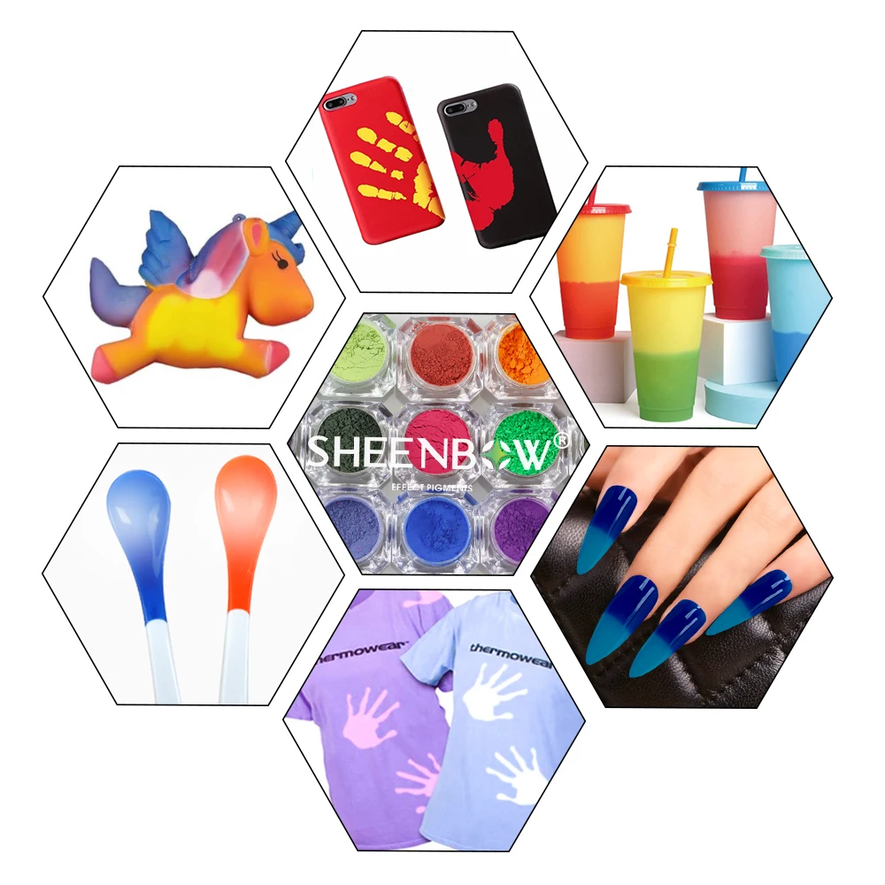 Sheenbow temperature changing thermochromic pigments pigment thermochrome