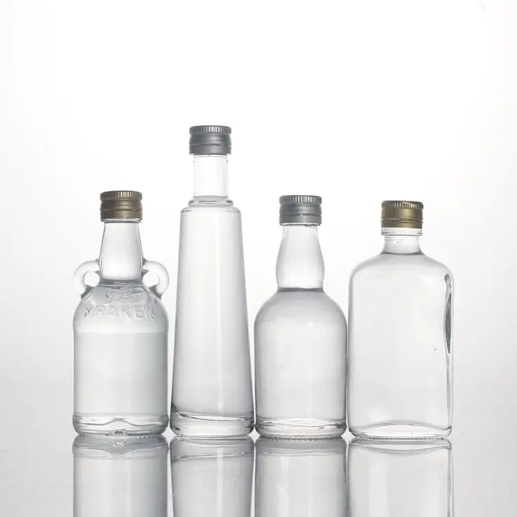  Прозрачные стеклянные бутылки для виски и водки hign flight 50 мл 5cl в