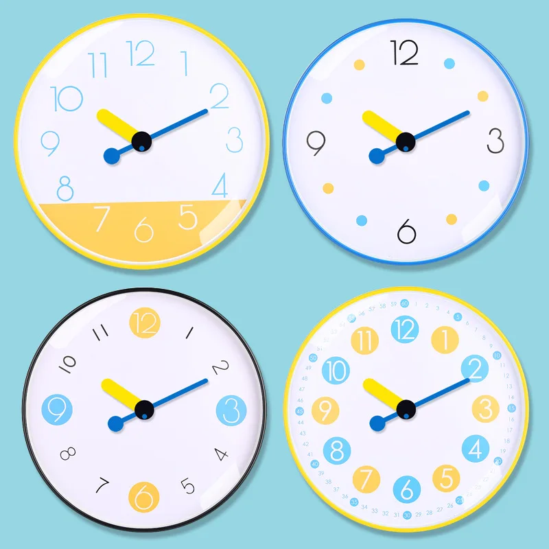 Modern Personality round quartz battery wall watch clock Silent Non Ticking sweep movement home decor wall clock for study