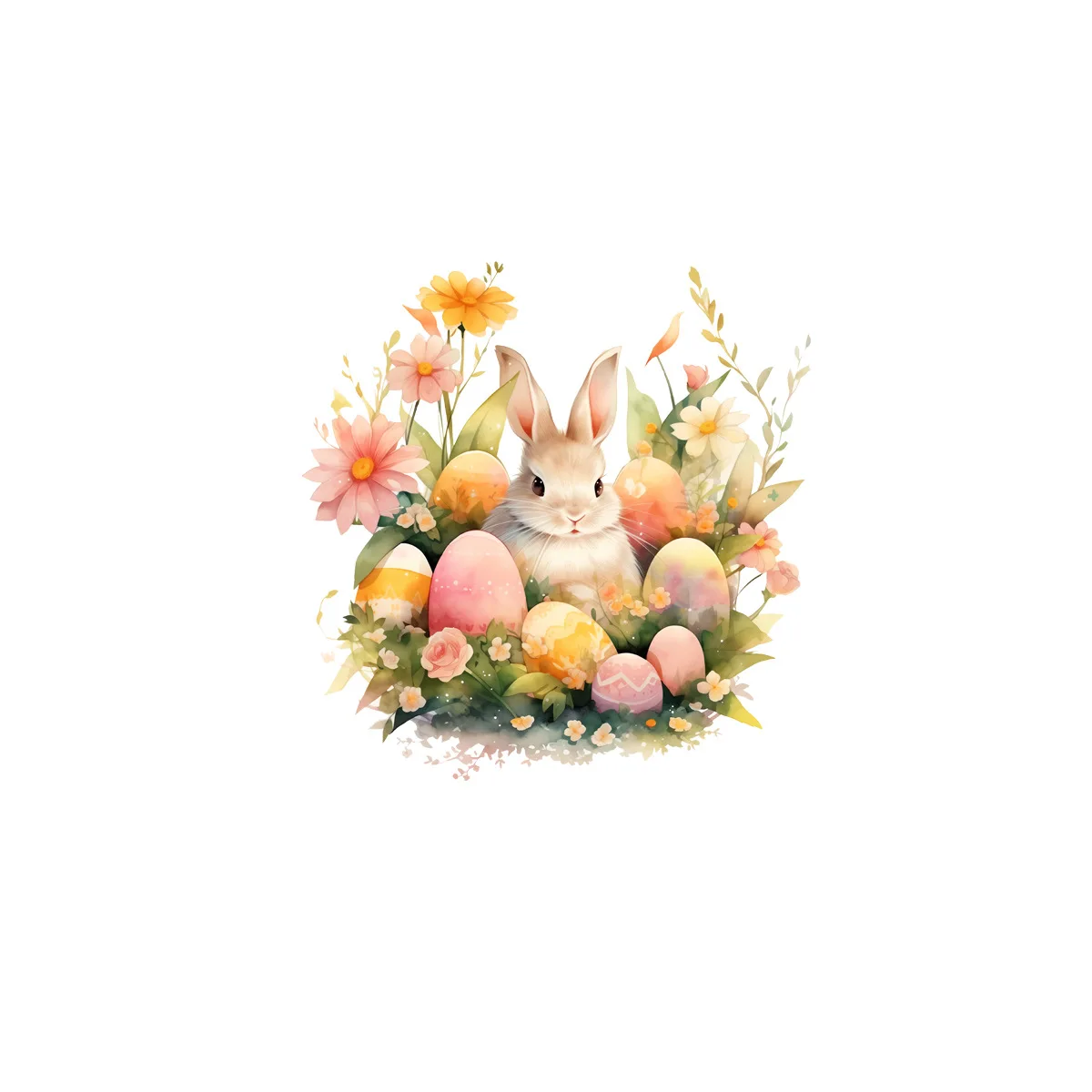 High Quality Easter Cartoon Rabbit Eggs Flower Bushes Toilet Wall Decal Decorative Toilet Seat Covers Printed Stickers