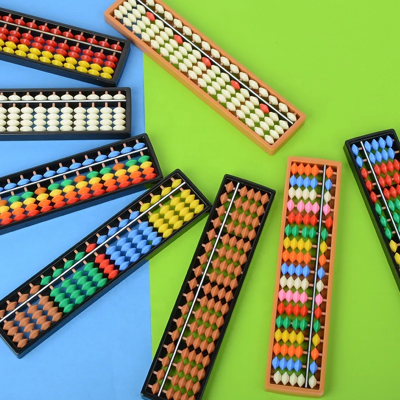 Abacus Soroban 17 стержней обучение школьников дешевый китайский Пользовательский логотип красочный ABS пластик Abacus Soroban детская математическая игрушка