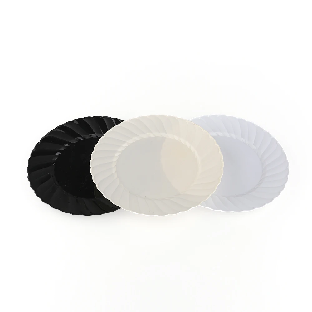 Wholesale one time use disposable plates and cups dishes picnic tray for restaurants dinnerware