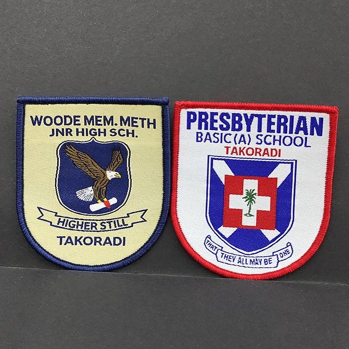 Custom Embroidered Patches  school crest badge  School Uniform College Patch Badge