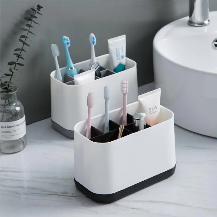 bathroom shelf debris rack Toothbrush toothpaste detachable storage rack