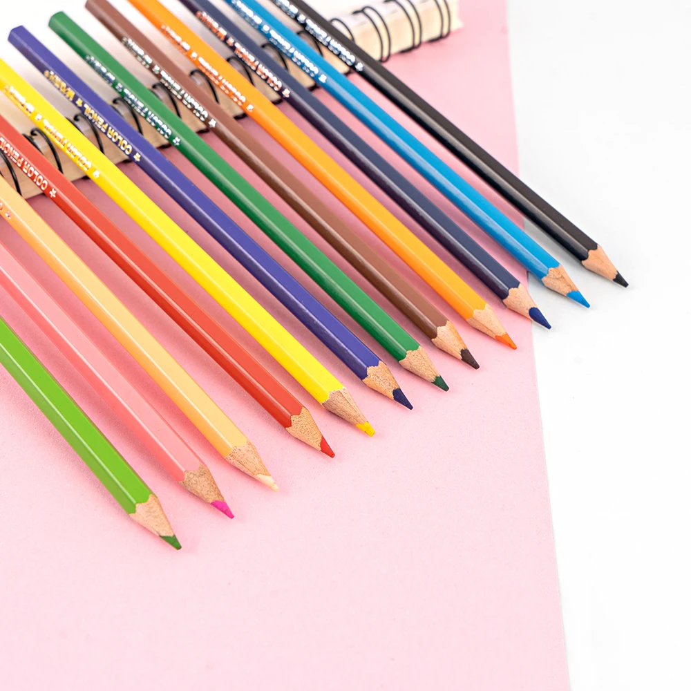 M&G Economic 12 pack color pencil art artist school students supply wood pencils set kids boxes of colored pencils