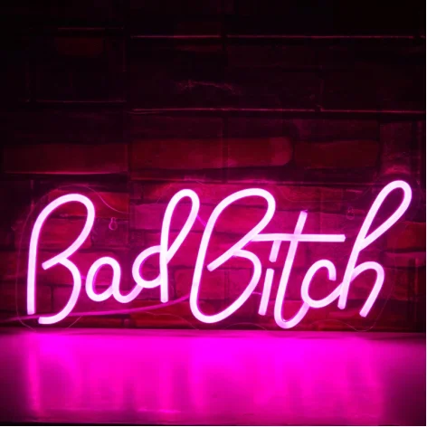 Open Red Bull Our Happy Place Led Angel Wings Custom Neon Sign Letter 3D Lighting Custom Wall Mounted Led Flex Neon Signage