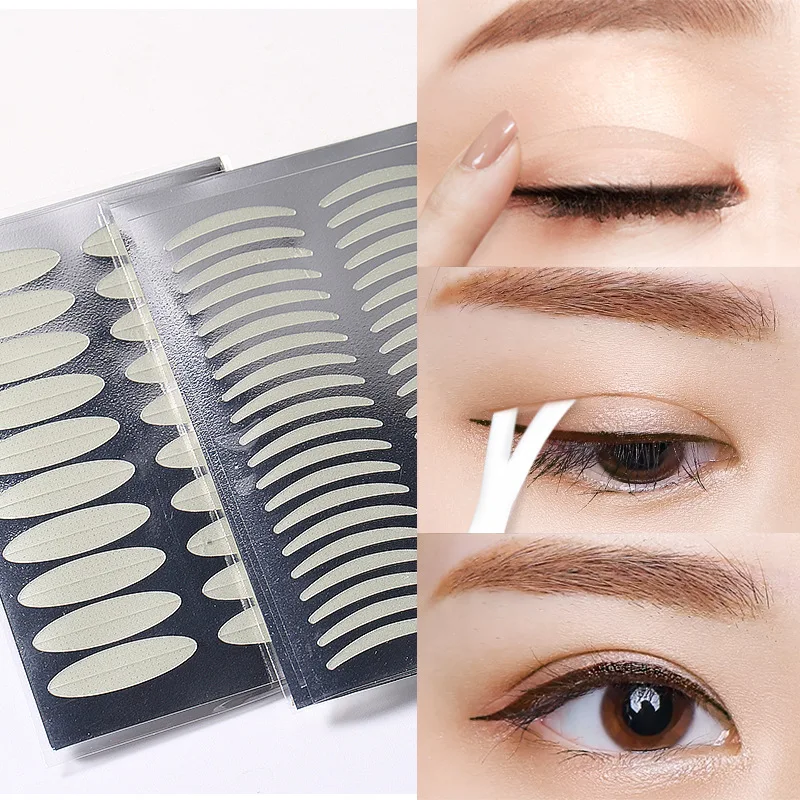 Косметика хорошего качества, товары для макияжа, 240 пар натуральных невидимых наклеек для двойных век, водонепроницаемые