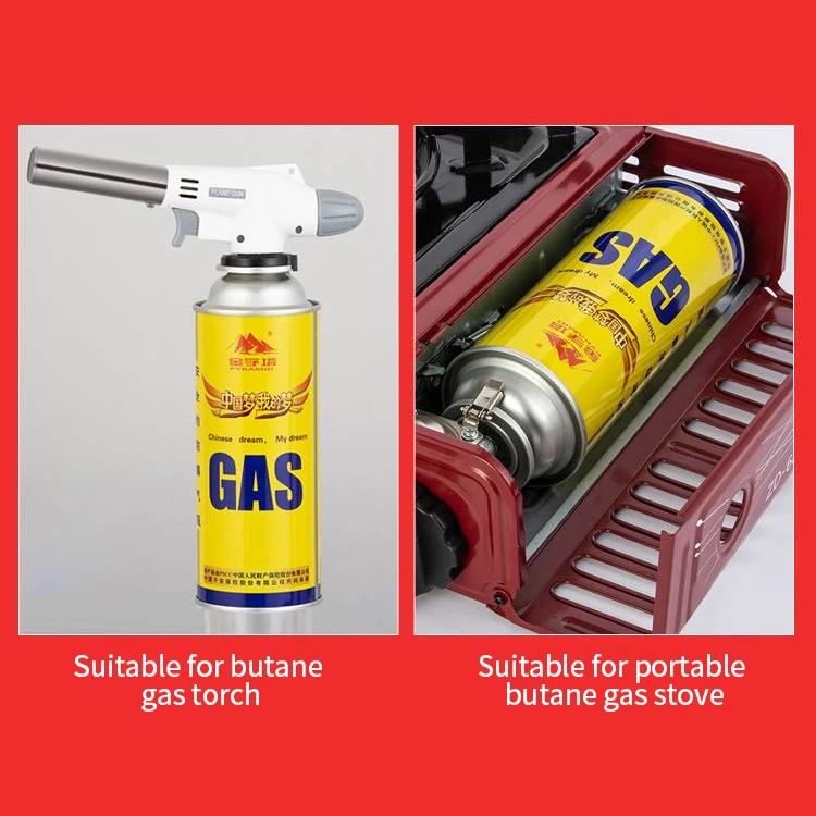 Outdoor BBQ Accessories portable butane gas cartridge 220g 250g camping gas canister