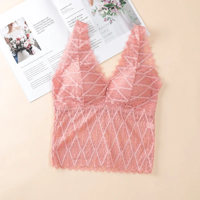 Новейший Топ boob со съемными мягкими бретелями без стального кольца, кружевной бюстгальтер с красивой спинкой, бюстгальтер с подкладкой, женские топы на бретельках